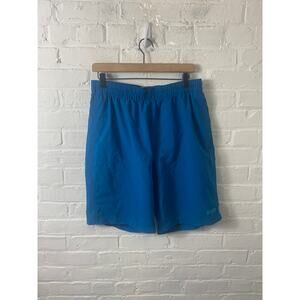 Duluth Trading Company Women's Elastic Waist Pull-On Shorts Blue Size Large